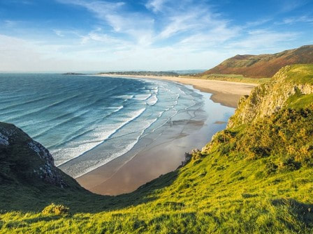 Sandy beach in Wales